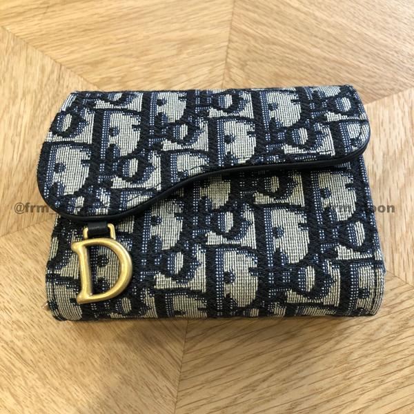 【Dior財布コピー】定番人気 Dior Oblique “Saddle” 三つ折り財布 20040319